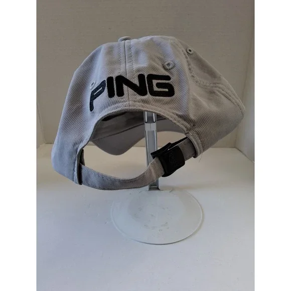 Ping G30 Unisex Adult  Gray & Black Adjustable Golf Embroidered Hat 100% Polyest - Picture 3 of 7
